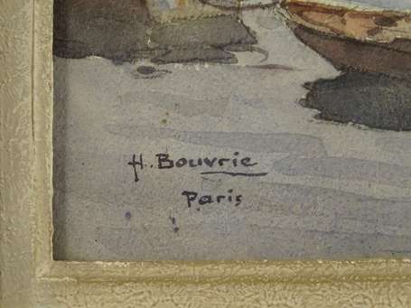 BOUVRIE Henri (1896-?) - Paris, vue du Pont Neuf. 