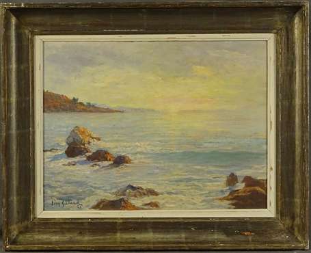 GALAND Léon (1872-1960) - Bord de mer au soleil 
