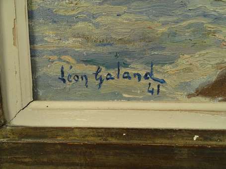 GALAND Léon (1872-1960) - Bord de mer au soleil 
