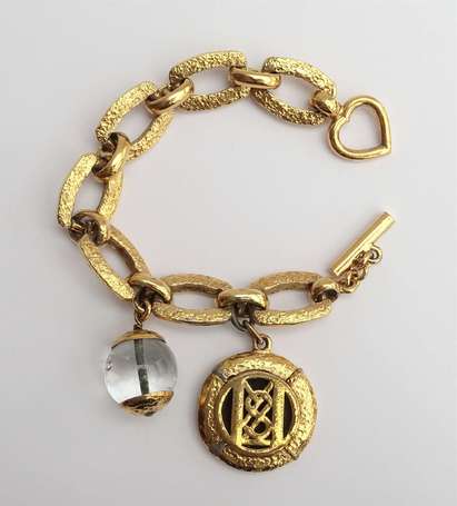 YVES SAINT LAURENT - Bracelet maille gourmette en 