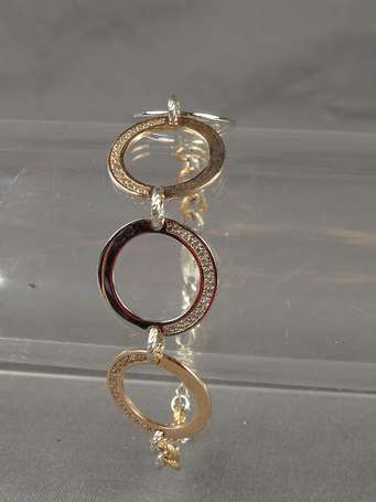 FRABOSO - Bracelet anneaux en argent et vermeil 