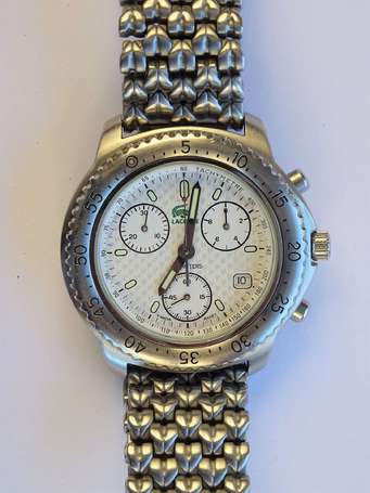 LACOSTE - Montre bracelet chronographe, le boîtier