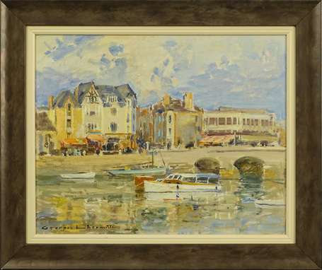 LHERMITTE Georges (1882-1967) - Le Croisic. Huile 