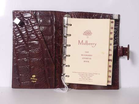 MULBERRY - Carnet d'adresses, la couverture de 