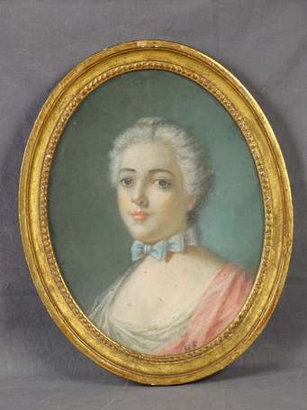 Ecole Française XVIIIé. Portrait de fillette. 