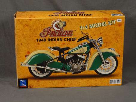 Maquettes non montées-New Ray-Moto Indian 1948 NB 
