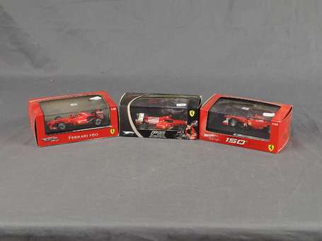 Hotwheels-3 Ferrari F60, F150,F10 En boite