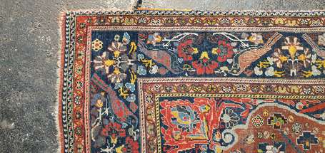 Ancien Tapis Orient à décor d'arbre de vie (usures