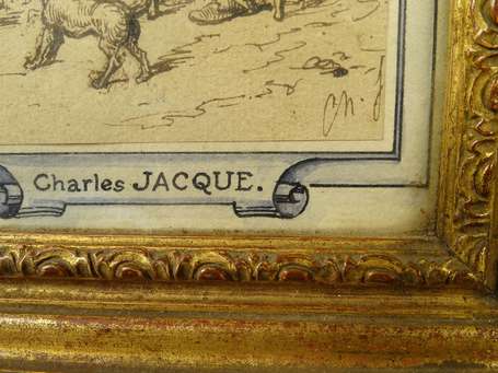 JACQUE Charles Emile (1813-1894) - Scène 