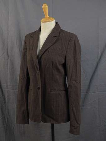 SONIA RYKIEL - Veste en laine noir, 2 poches. T 44