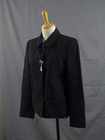 SONIA RYKIEL - Veste en laine noir, 2 poches. T 44