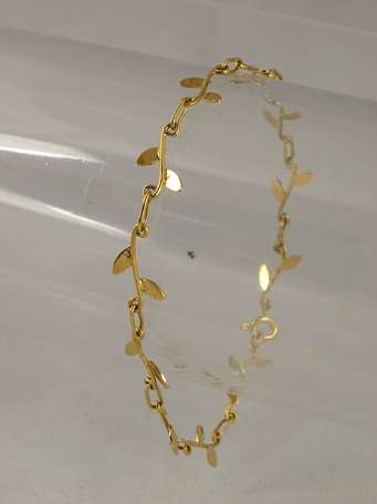 Bracelet en or jaune 18 K (750°/°°) maille 