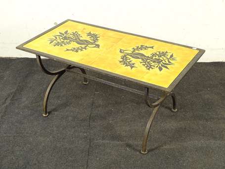 LURCAT Jean 1892-1966 Table basse, le châssis de 