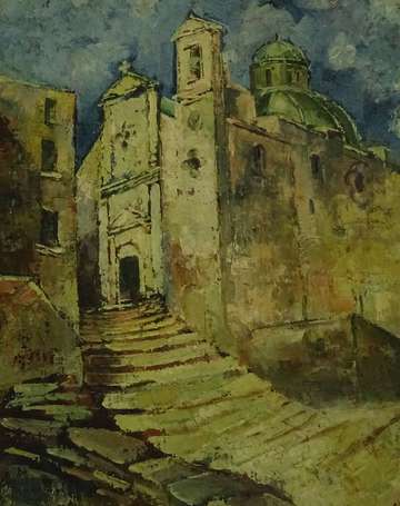FALCUCCI Robert (1900-1989) - Italie, église, 