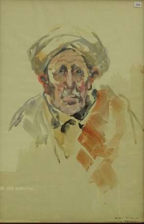 FALCUCCI Robert (1900-1989) - Portrait de vieux 
