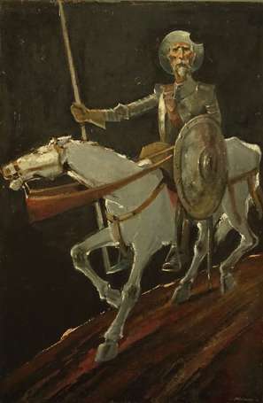 FALCUCCI Robert (1900-1989) - Don Quichotte, huile