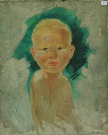 FALCUCCI Robert (1900-1989) - Portrait d'enfant 