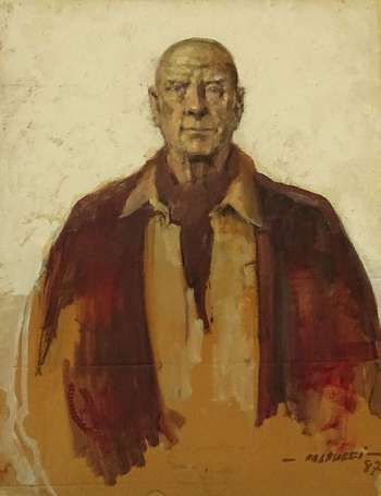 FALCUCCI Robert (1900-1989) - Autoportrait, huile 