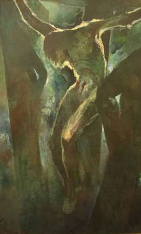 FALCUCCI Robert (1900-1989) - Crucifixion, huile 