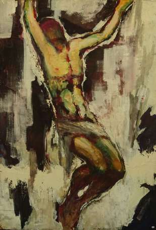 FALCUCCI Robert (1900-1989) - Crucifixion, huile 