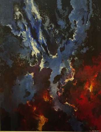 FALCUCCI Robert (1900-1989) - Abstraction bleue, 