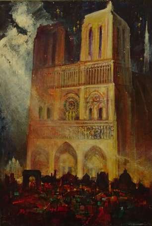 FALCUCCI Robert (1900-1989) - Notre-Dame de Paris,
