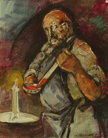 FALCUCCI Robert (1900-1989) - Le Vigneron, huile 