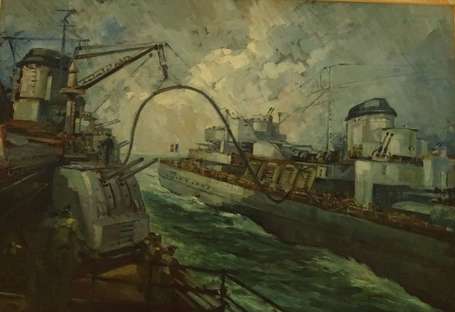 FALCUCCI Robert (1900-1989) - Croiseur au 
