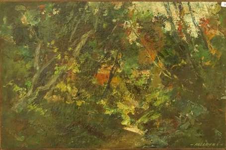 FALCUCCI Robert (1900-1989) - Sous-bois, huile sur