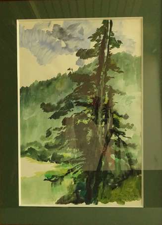FALCUCCI Robert (1900-1989) - Forêt dans les 