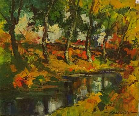 FALCUCCI Robert (1900-1989) - Bord de rivière, 