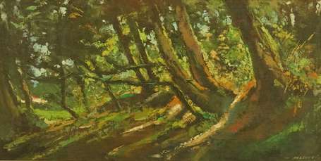 FALCUCCI Robert (1900-1989) - Chemin sous-bois, 