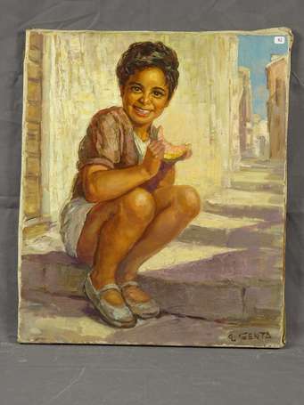 GENTA Albert (1901-1989) - Petit mangeur de 