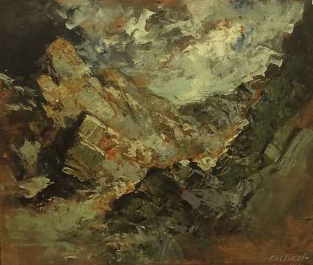 FALCUCCI Robert (1900-1989) - Paysage, huile sur 