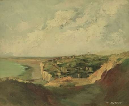 FALCUCCI Robert (1900-1989) - La Falaise, huile 