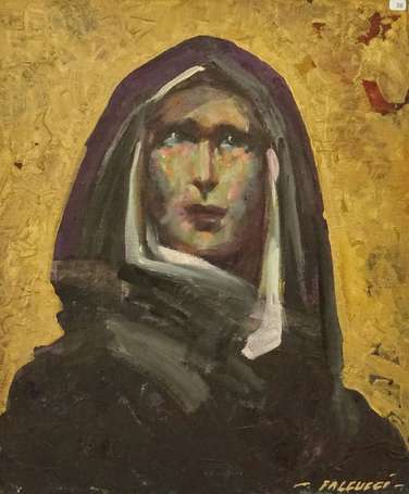 FALCUCCI Robert (1900-1989) - Vierge au fond or, 