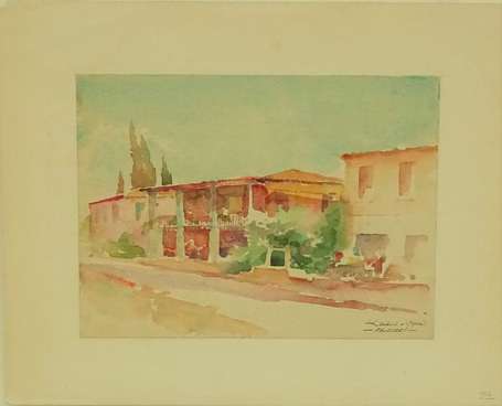 FALCUCCI Robert (1900-1989) - Grèce, 5 aquarelles,