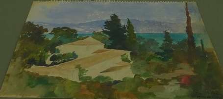 FALCUCCI Robert (1900-1989) - Grèce, 5 aquarelles,