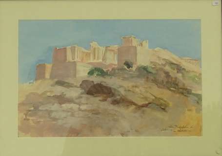 FALCUCCI Robert (1900-1989) - Athènes, les 