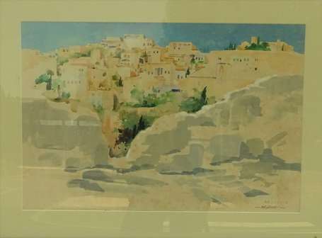 FALCUCCI Robert (1900-1989) - Nazareth, aquarelle,