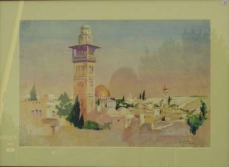 FALCUCCI Robert (1900-1989) - Jérusalem, vue du 