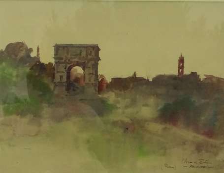 FALCUCCI Robert (1900-1989) - Rome, l'arc de 