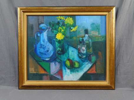 PALMERO Jose (1903-1984) Nature morte. Huile sur 