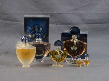 GUERLAIN - Shalimar - quatre flacons de parfum et 