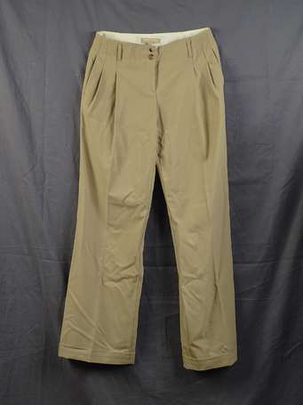 MICHAEL KORS - Pantalon en laine beige T.2 