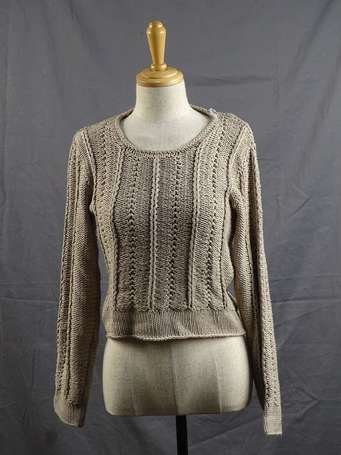 CACHAREL - Pull marron clair T.36