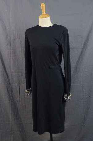 YVES SAINT LAURENT - Robe en laine noir, les 