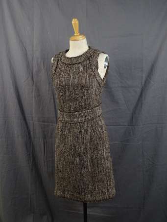 MICKAEL KORS - Robe en tweed brun. T 2