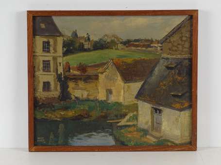 HOFER André (1890-1973) Moulin à Valencay Huile 