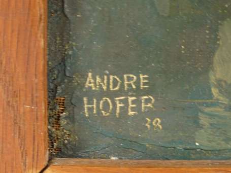 HOFER André (1890-1973) Moulin à Valencay Huile 